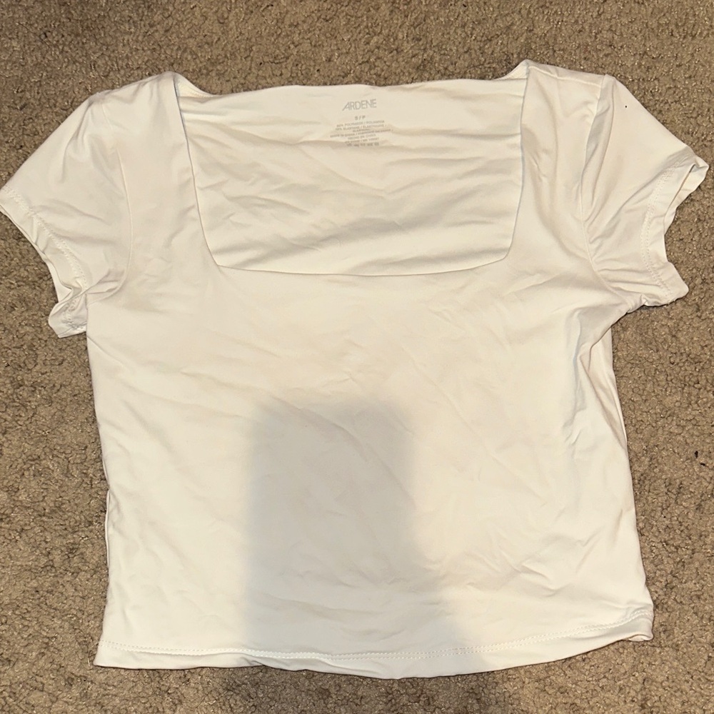 Ardene White Square Neck Crop Tee